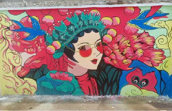 平昌墙体彩绘-网红墙