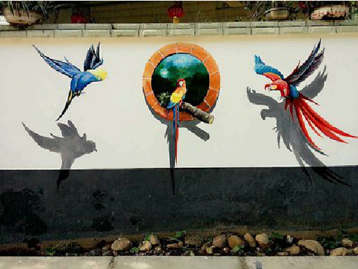 平昌视觉错位-3D墙绘设计